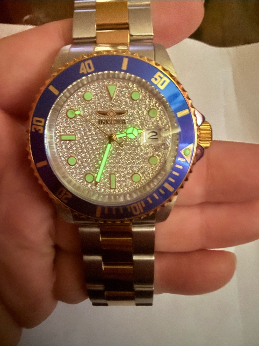 Invicta Pro Diver Velaquest Automatic Men's Watch - 43mm. Gold. Steel